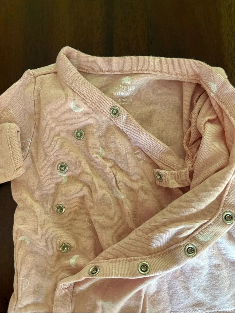 3-6 month BabyGap Pink Footed Two-Piece Set